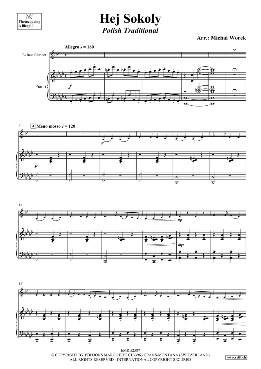 Hej Sokoly Hej Sokoly Bass Clarinet scores gallery preview page 4