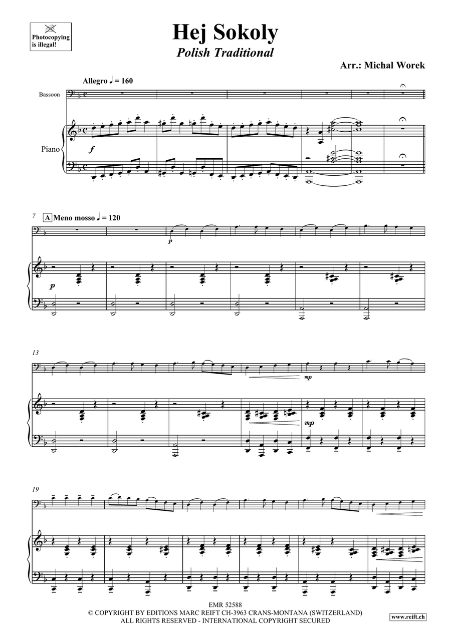 Hej Sokoly Hej Sokoly Bassoon Solo scores gallery preview page 4