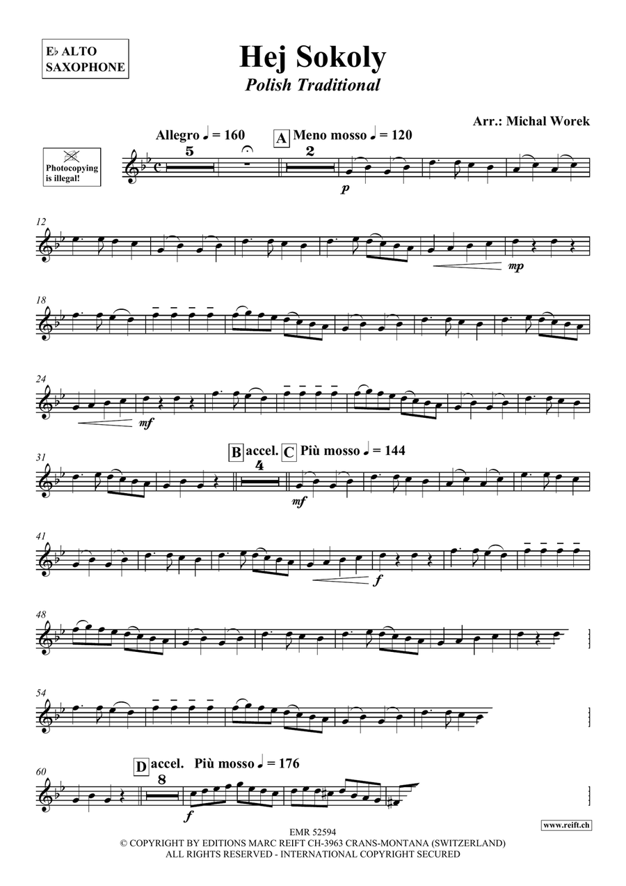 Hej Sokoly Hej Sokoly Alto Saxophone scores gallery preview page 3
