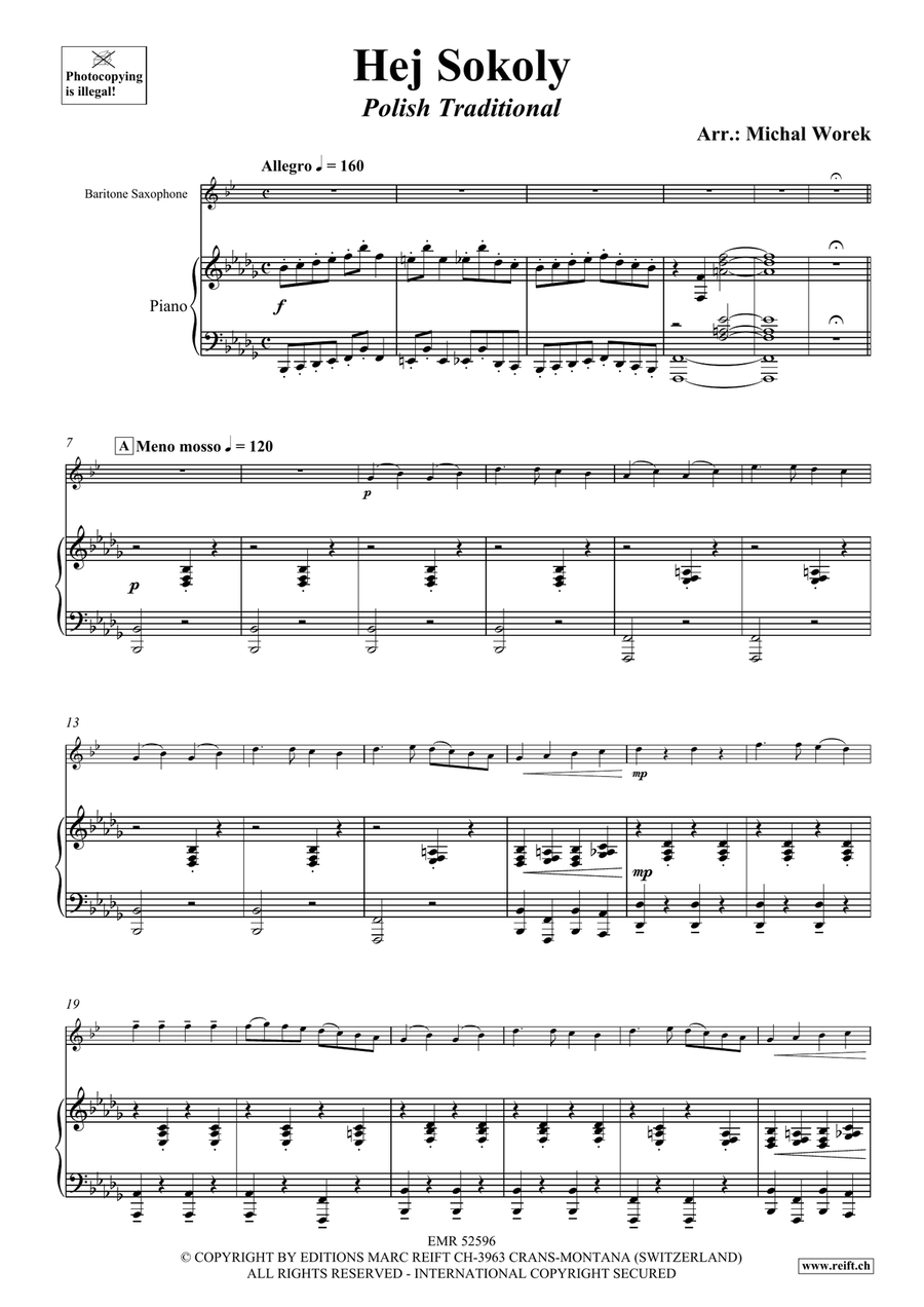 Hej Sokoly Hej Sokoly Baritone Saxophone scores gallery preview page 4