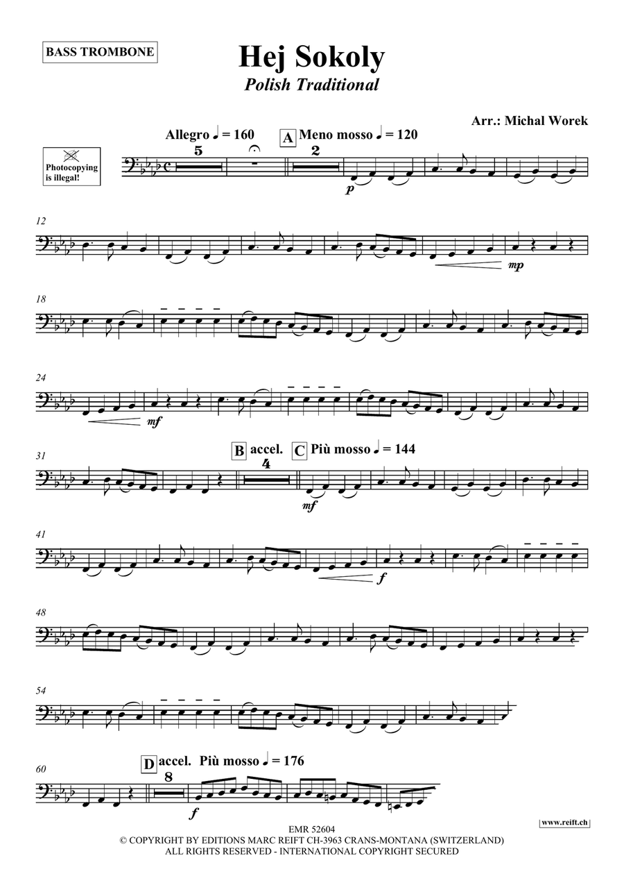 Hej Sokoly Hej Sokoly Bass Trombone scores gallery preview page 3