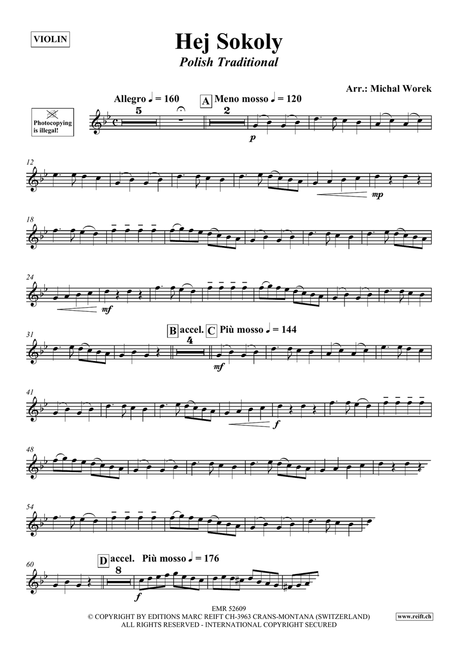 Hej Sokoly Violin Solo scores gallery preview page 3