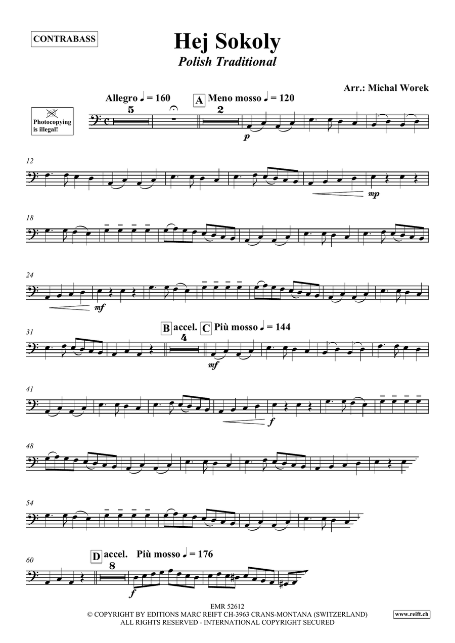 Hej Sokoly Hej Sokoly Double Bass scores gallery preview page 3