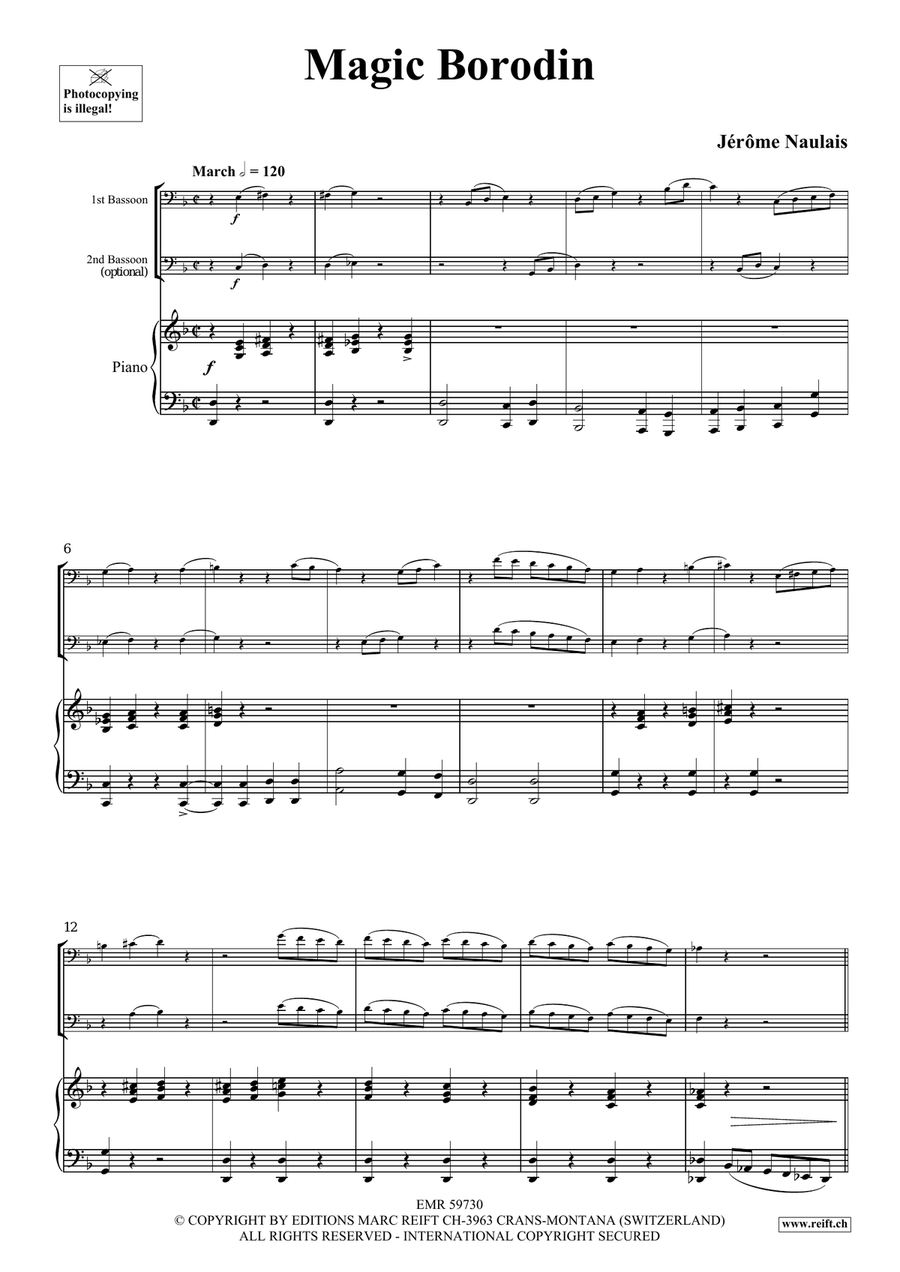 Magic Borodin Magic Borodin Bassoon scores gallery preview page 4