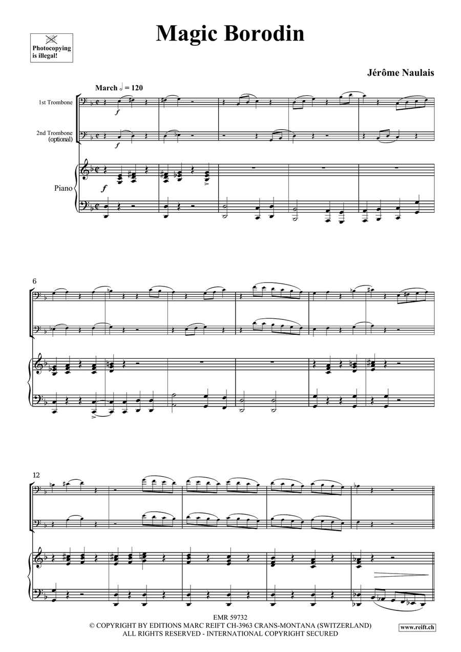 Magic Borodin Magic Borodin Trombone Duet scores gallery preview page 4