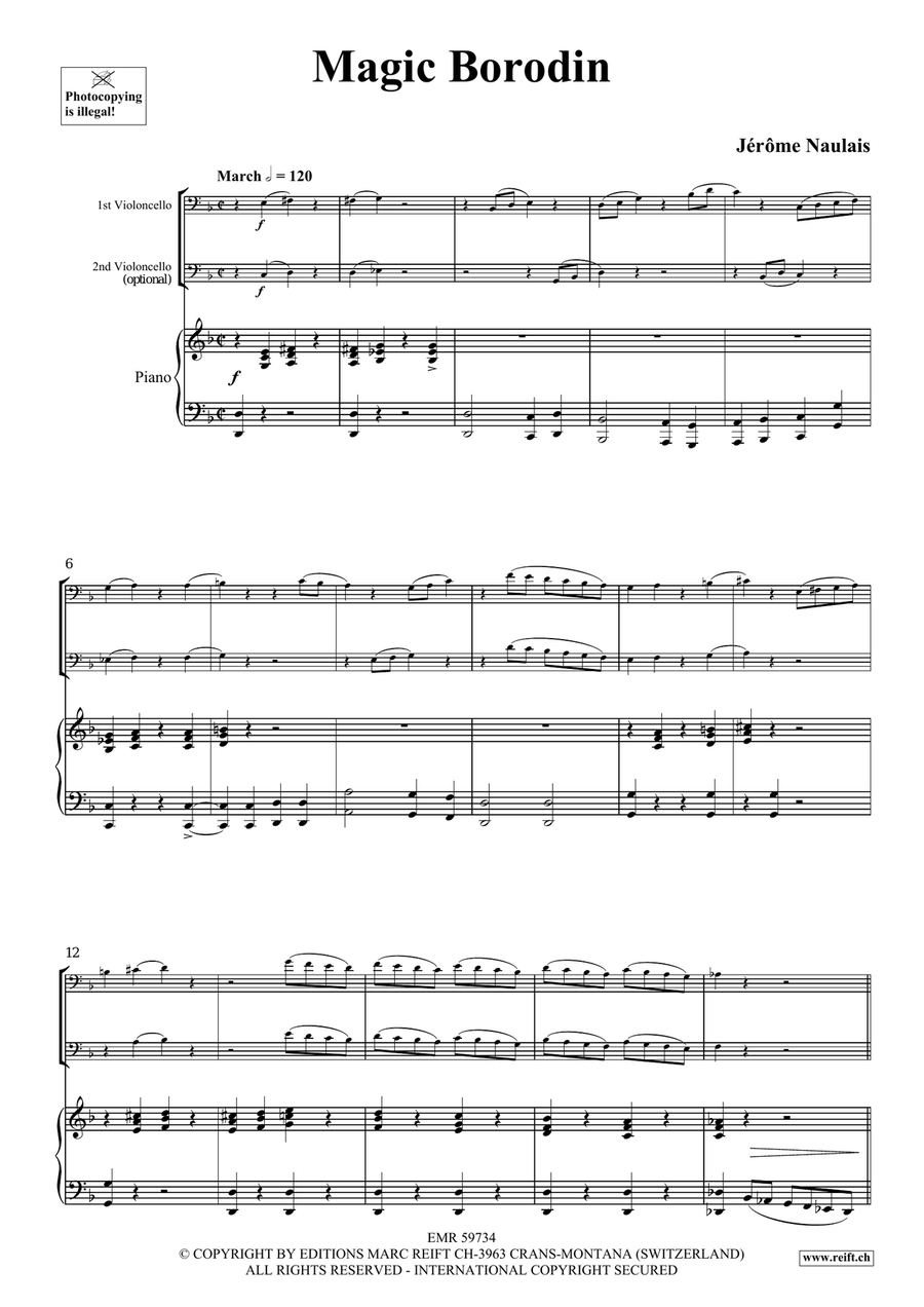 Magic Borodin Magic Borodin Cello scores gallery preview page 4