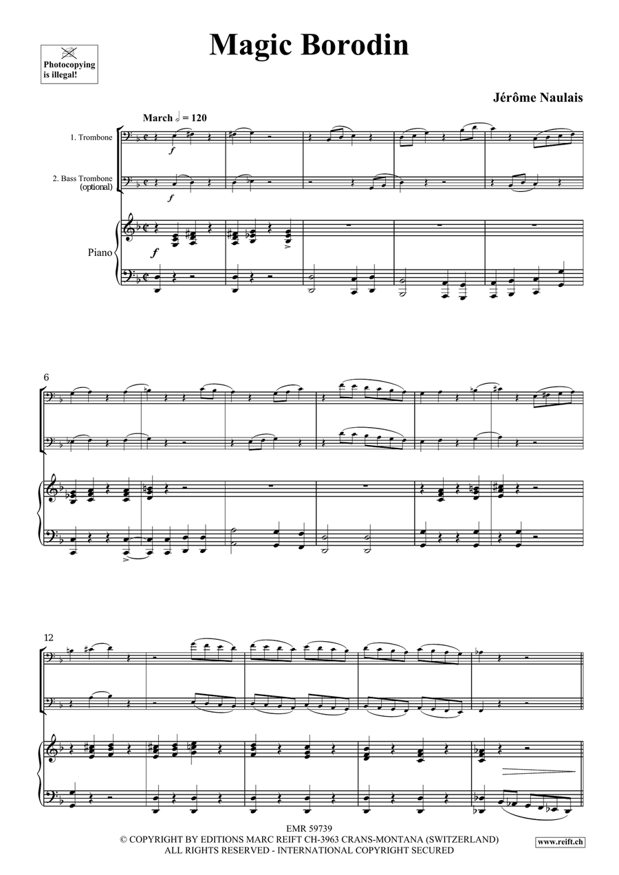 Magic Borodin Magic Borodin Trombone scores gallery preview page 4
