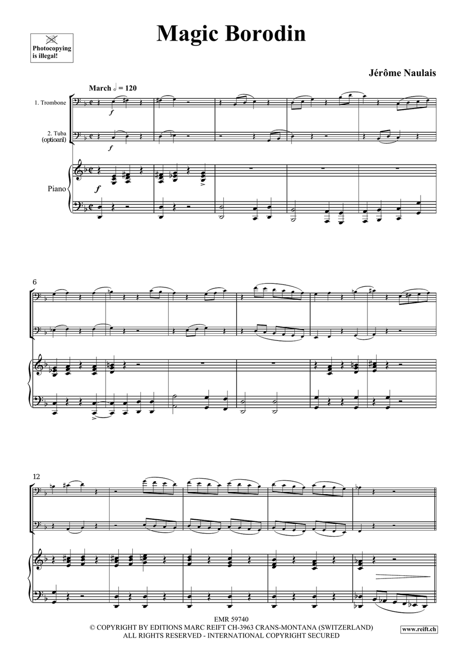 Magic Borodin Magic Borodin Trombone scores gallery preview page 4
