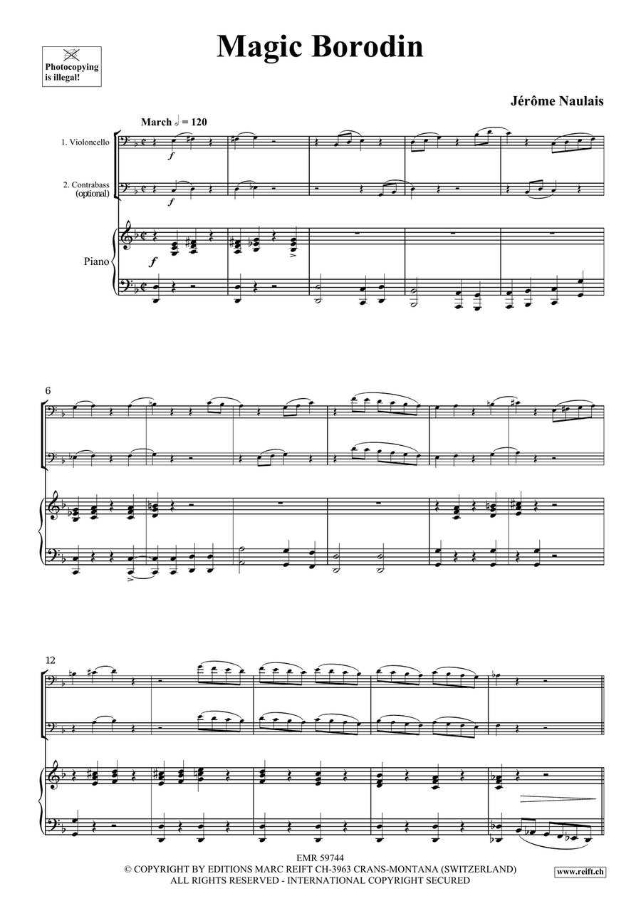 Magic Borodin Magic Borodin Double Bass scores gallery preview page 4