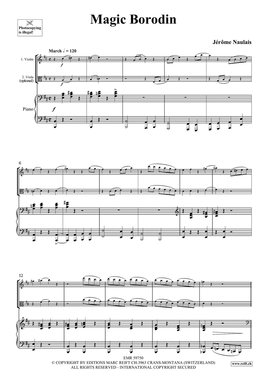 Magic Borodin Magic Borodin Viola scores gallery preview page 4