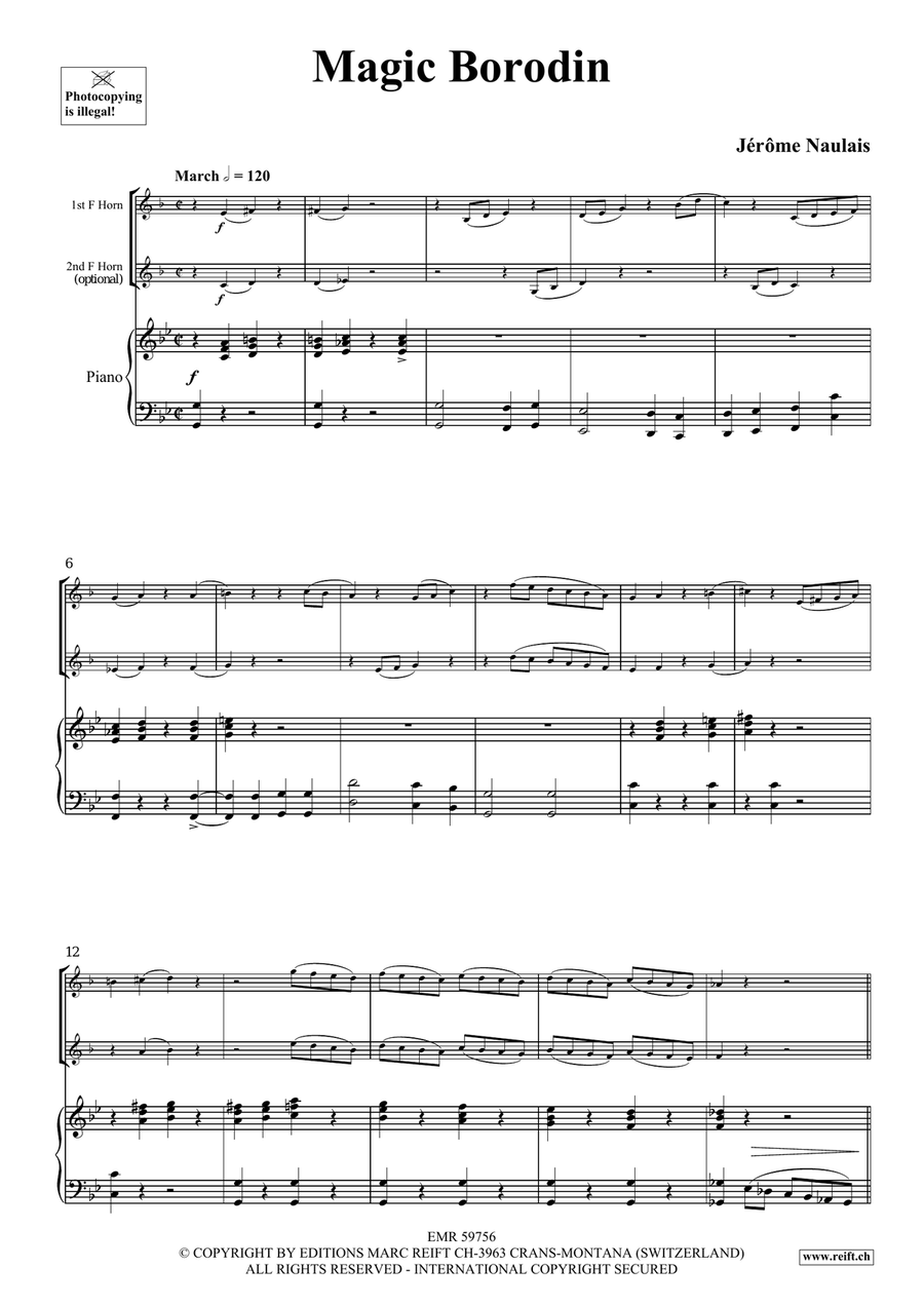 Magic Borodin Magic Borodin Horn scores gallery preview page 4