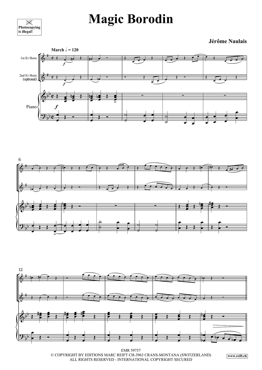 Magic Borodin Magic Borodin Horn scores gallery preview page 4