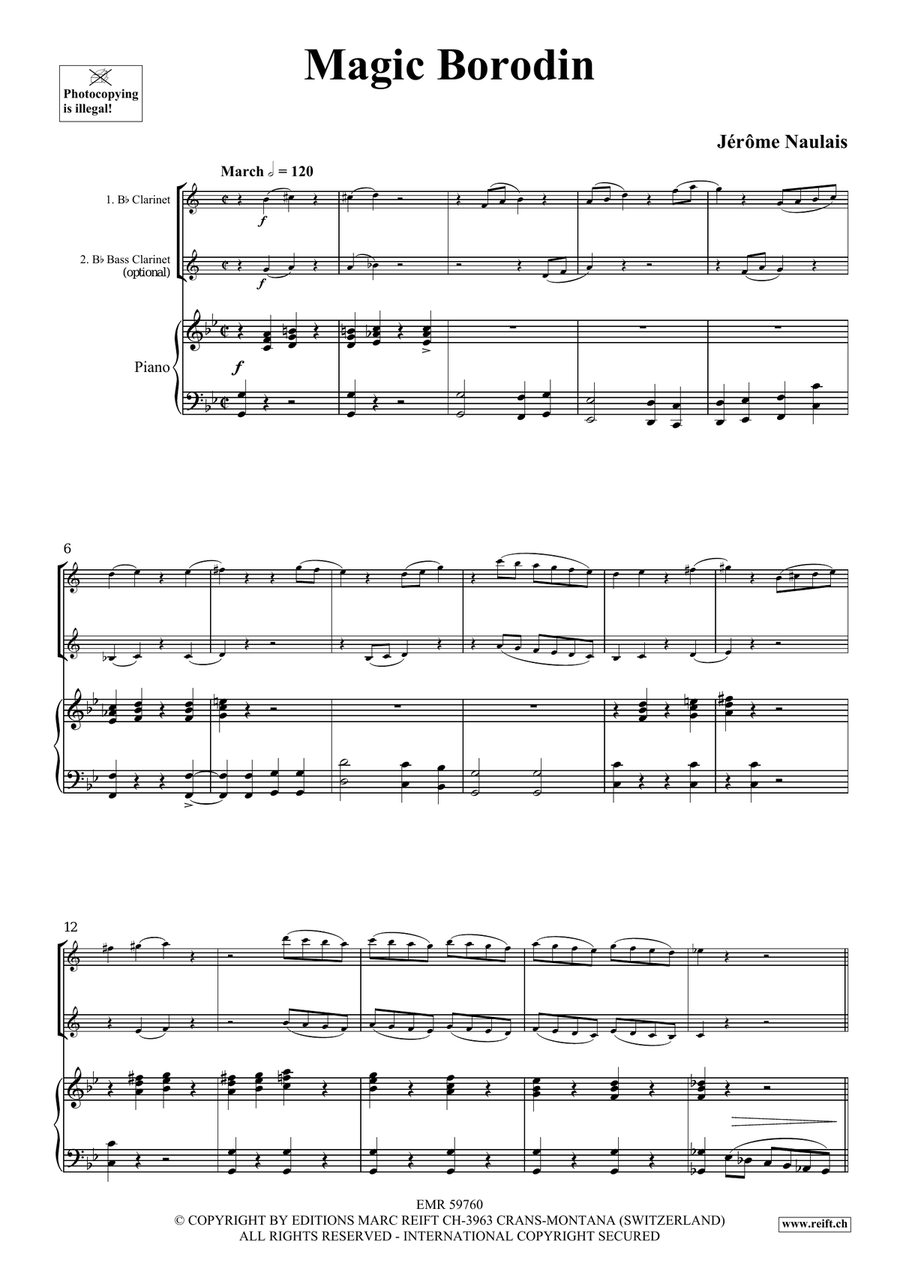 Magic Borodin Magic Borodin Bass Clarinet scores gallery preview page 4