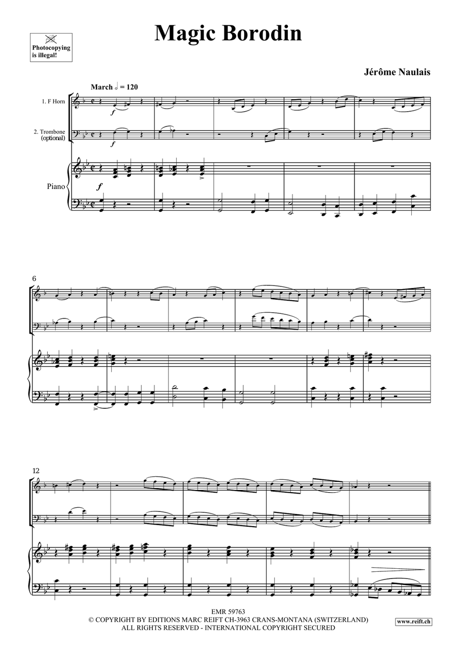 Magic Borodin Magic Borodin Horn scores gallery preview page 4