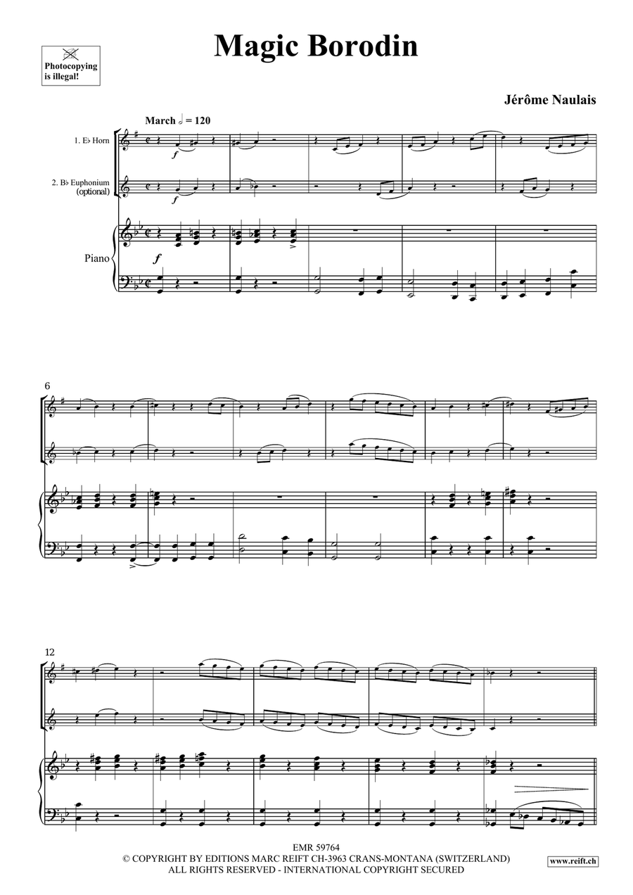Magic Borodin Magic Borodin Euphonium scores gallery preview page 4