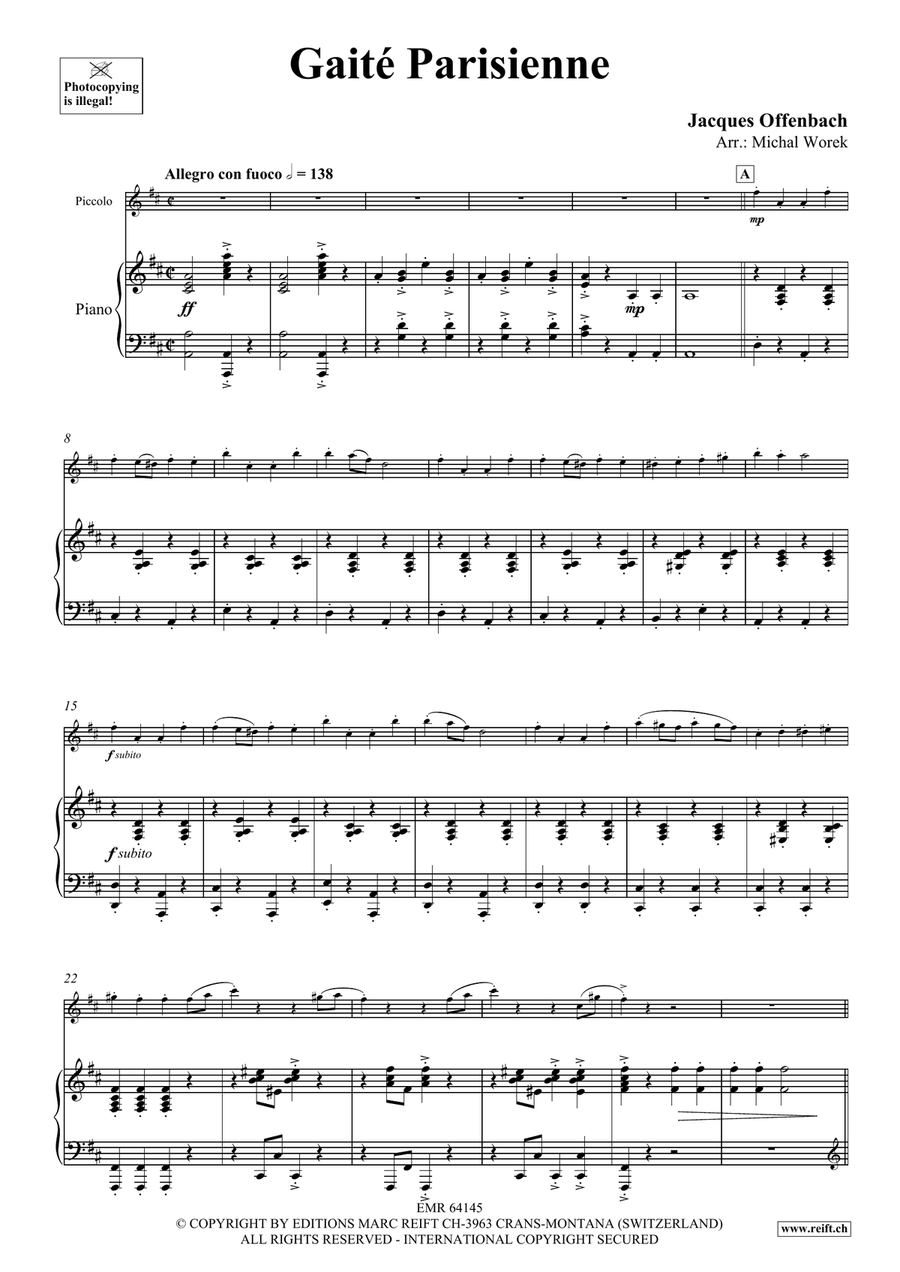 Gaité Parisienne Gaité Parisienne Piccolo scores gallery preview page 4