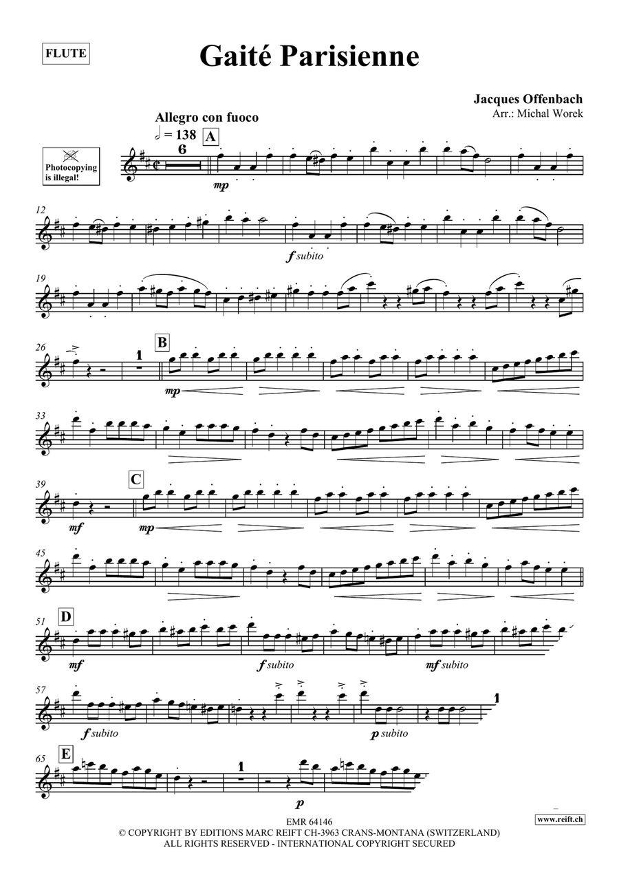 Gaité Parisienne Gaité Parisienne Flute Solo scores gallery preview page 3