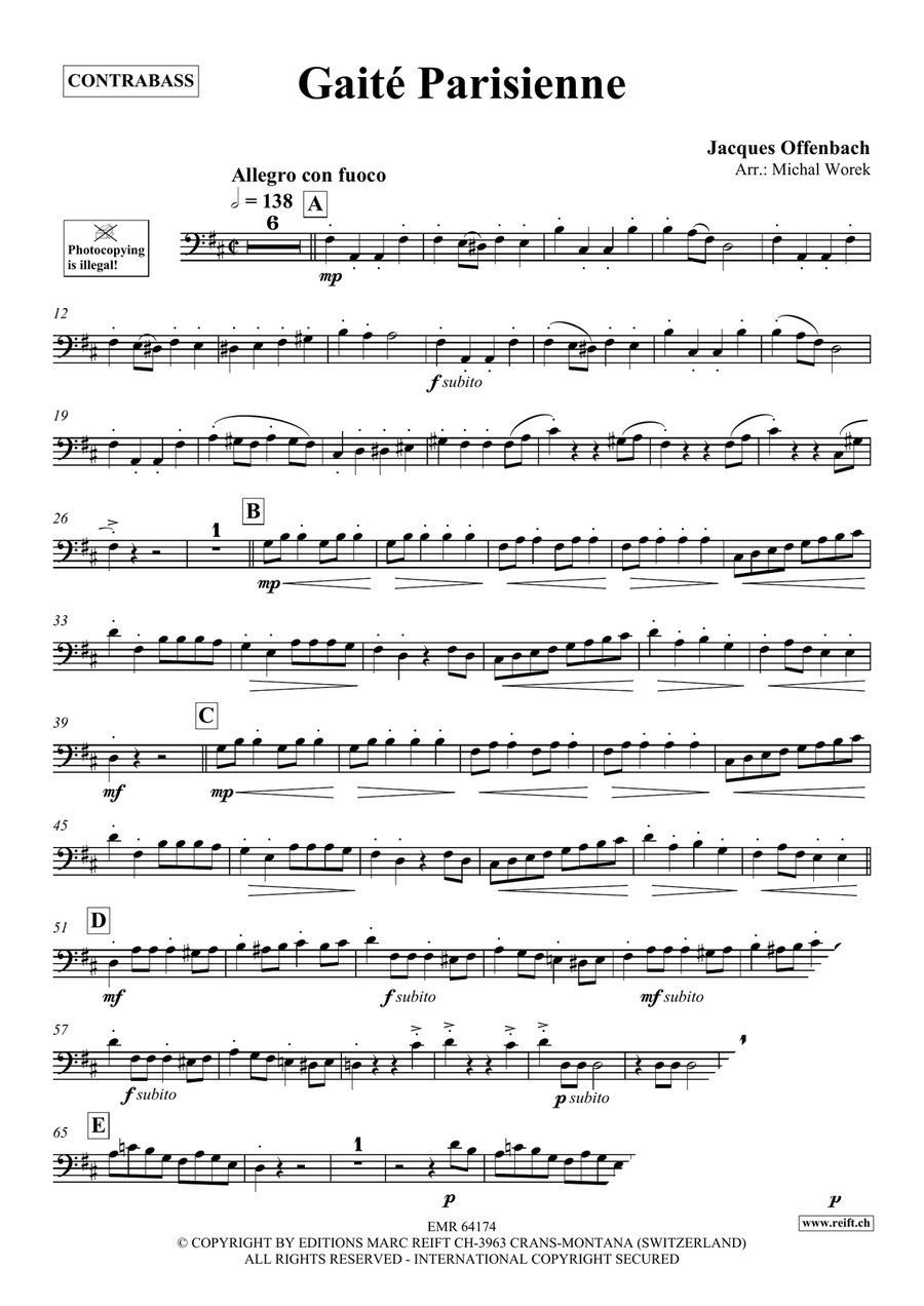 Gaité Parisienne Gaité Parisienne Double Bass scores gallery preview page 3