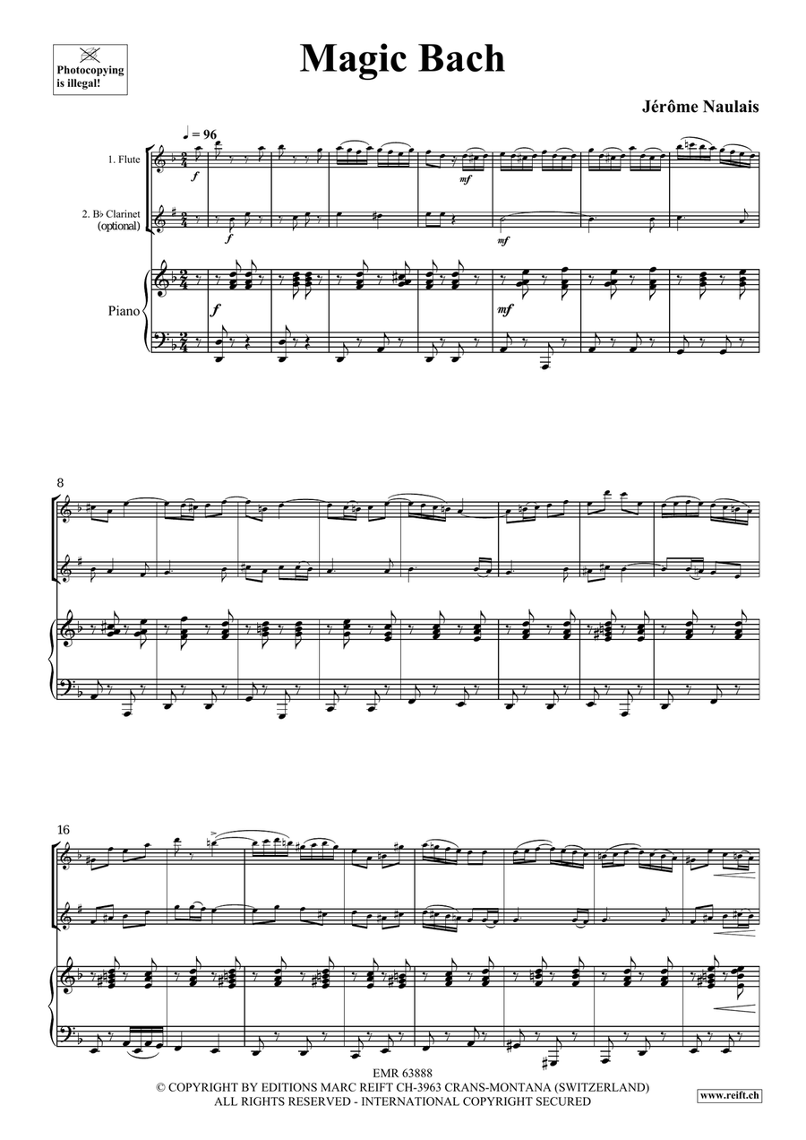 Magic Bach Magic Bach Clarinet scores gallery preview page 4