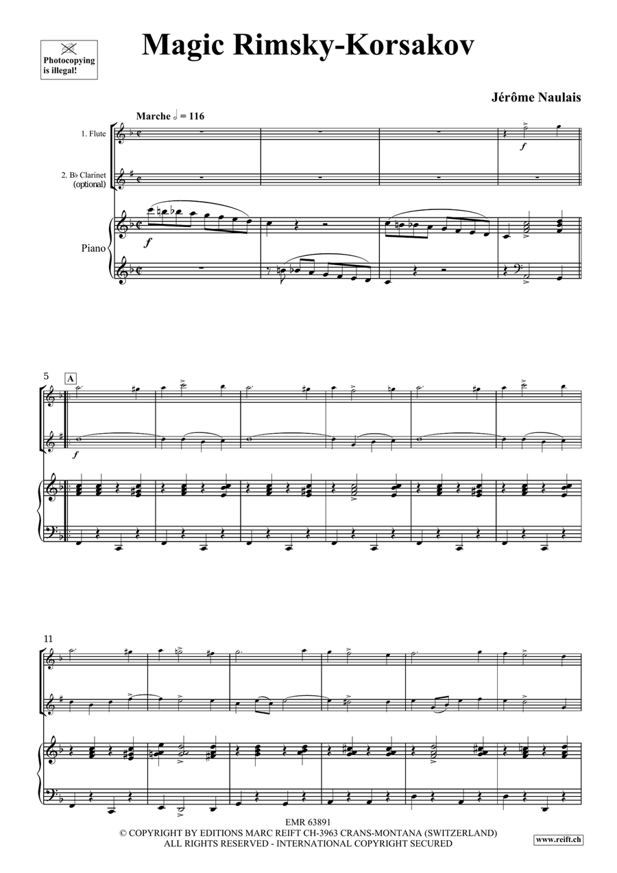 Magic Rimsky-Korsakov Magic Rimsky-Korsakov Clarinet scores gallery preview page 4