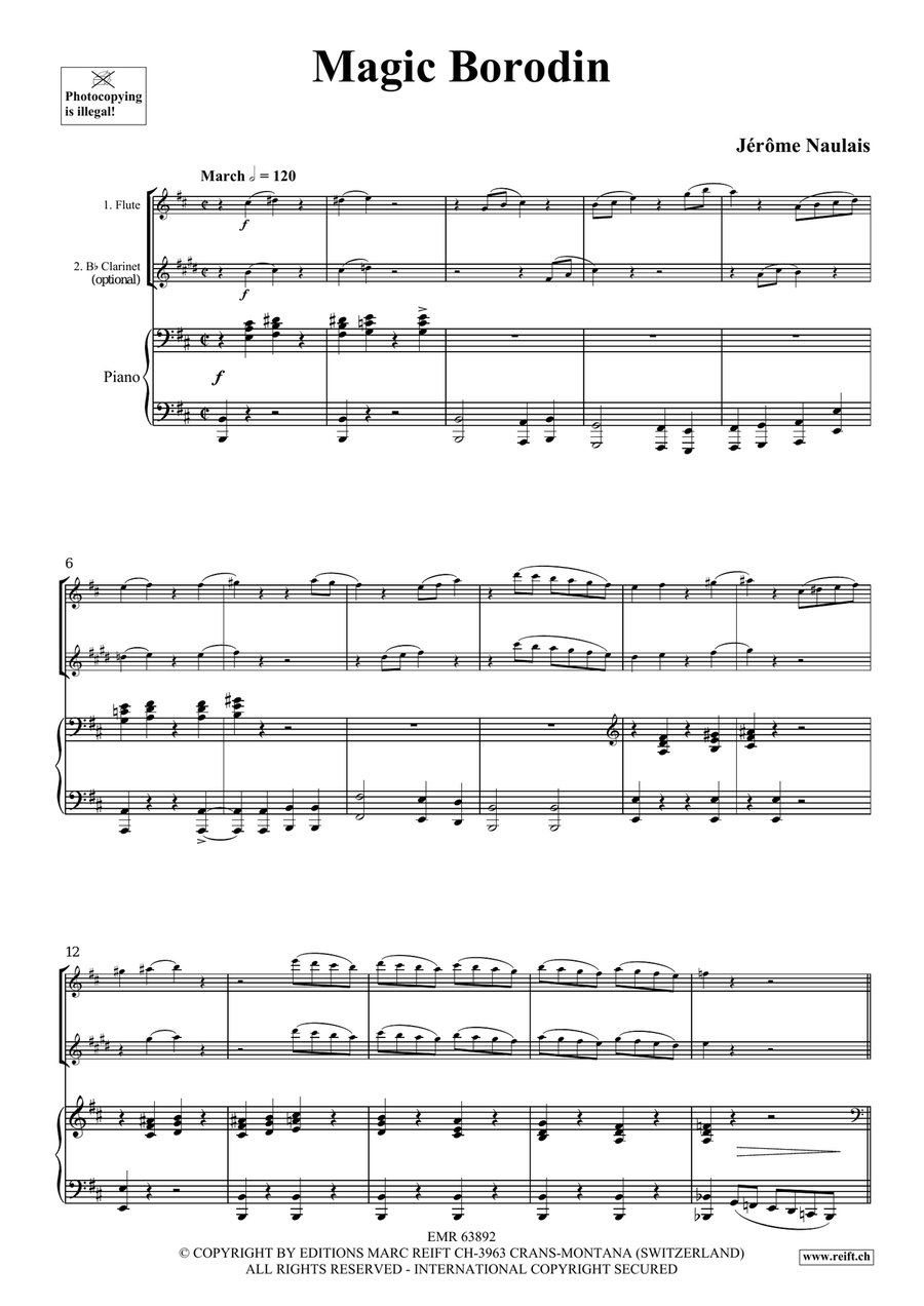 Magic Borodin Magic Borodin Clarinet scores gallery preview page 4
