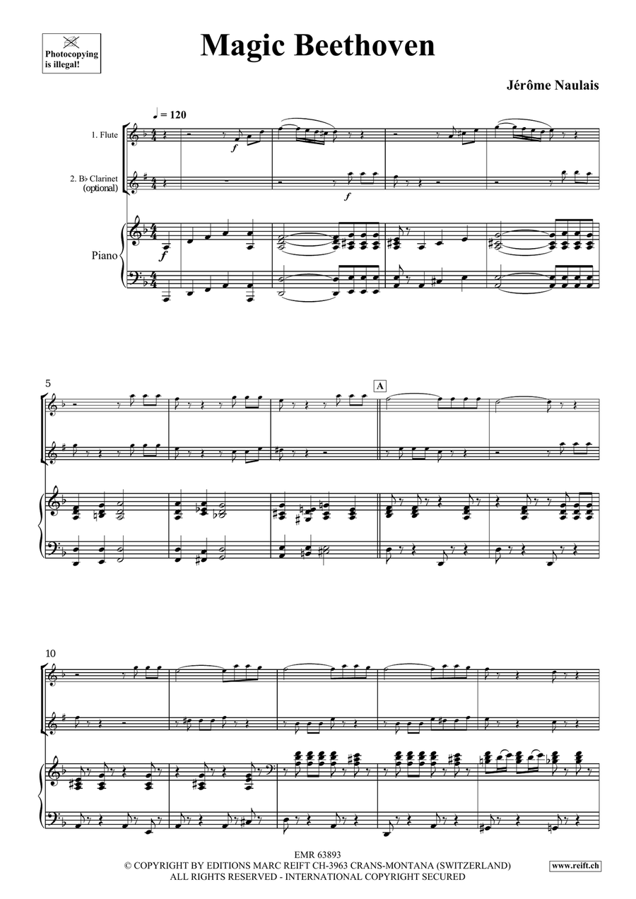 Magic Beethoven Magic Beethoven Clarinet scores gallery preview page 4