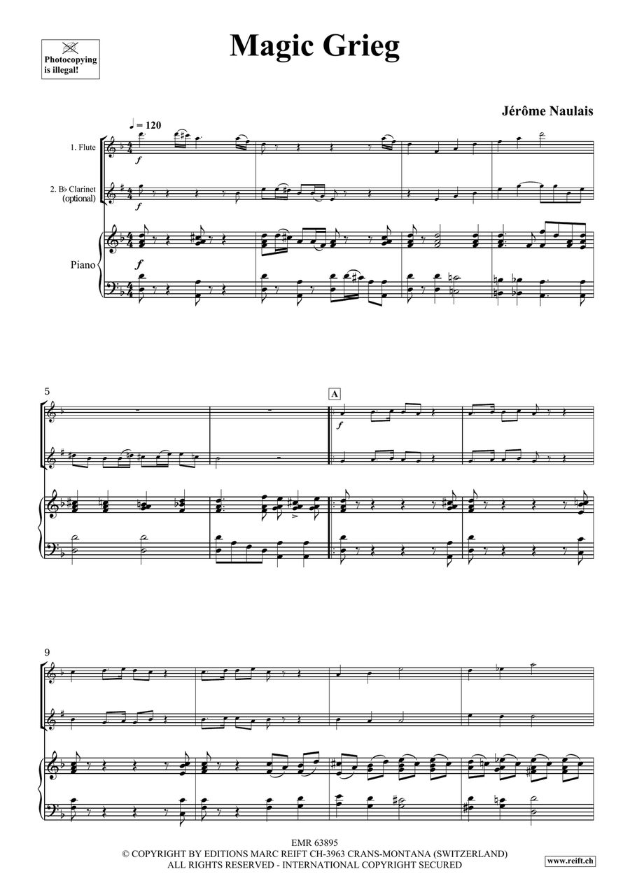 Magic Grieg Magic Grieg Clarinet scores gallery preview page 4