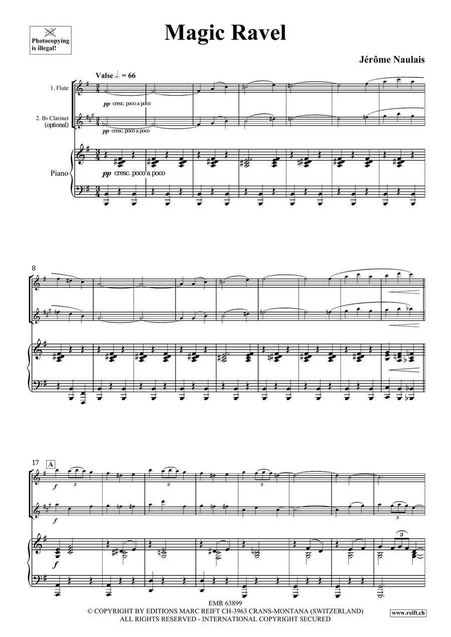 Magic Ravel Magic Ravel Clarinet scores gallery preview page 4