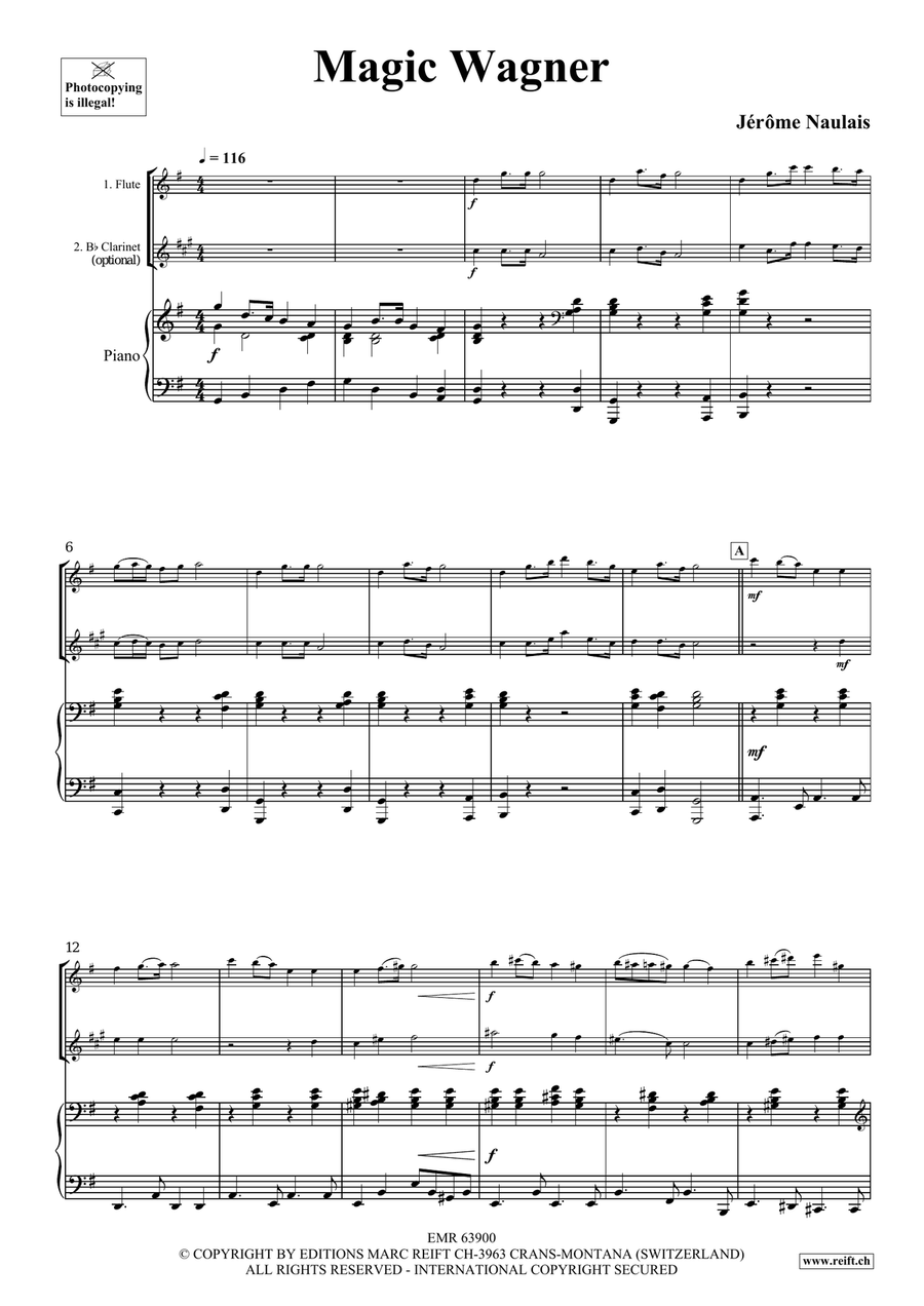 Magic Wagner Magic Wagner Clarinet scores gallery preview page 4