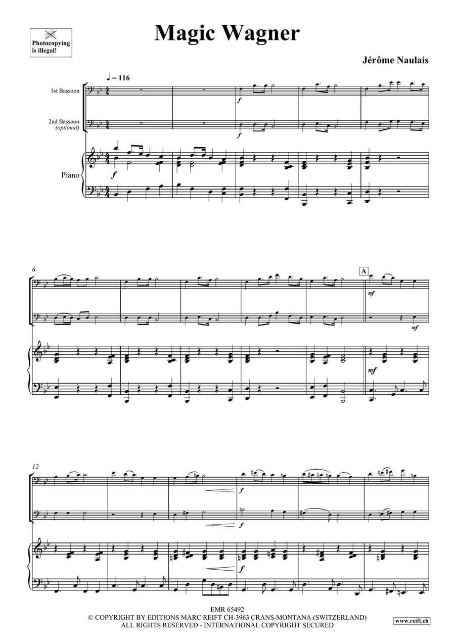Magic Wagner Magic Wagner Bassoon scores gallery preview page 4