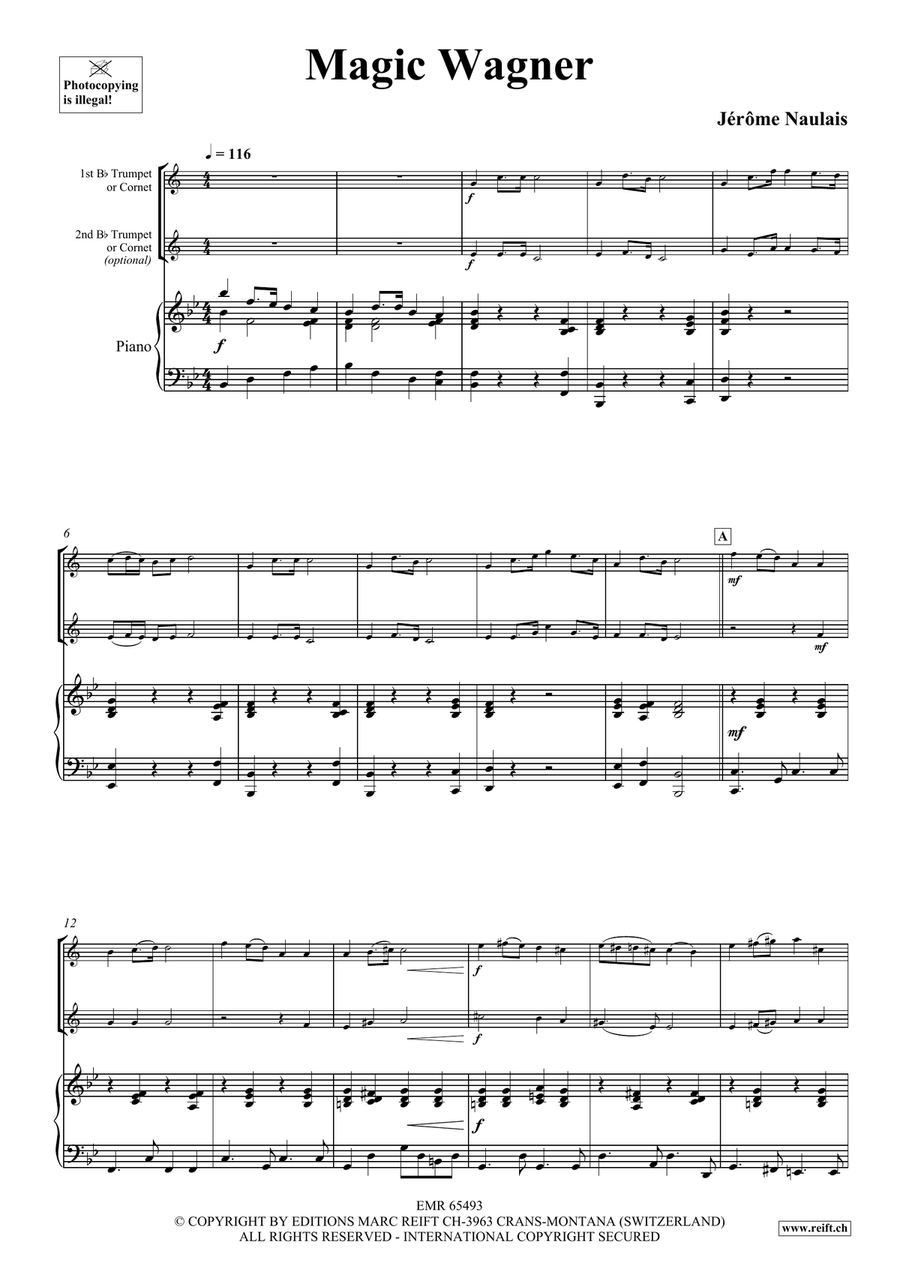 Magic Wagner Magic Wagner Trumpet Duet scores gallery preview page 4