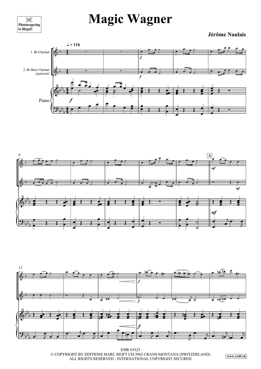 Magic Wagner Magic Wagner Bass Clarinet scores gallery preview page 4