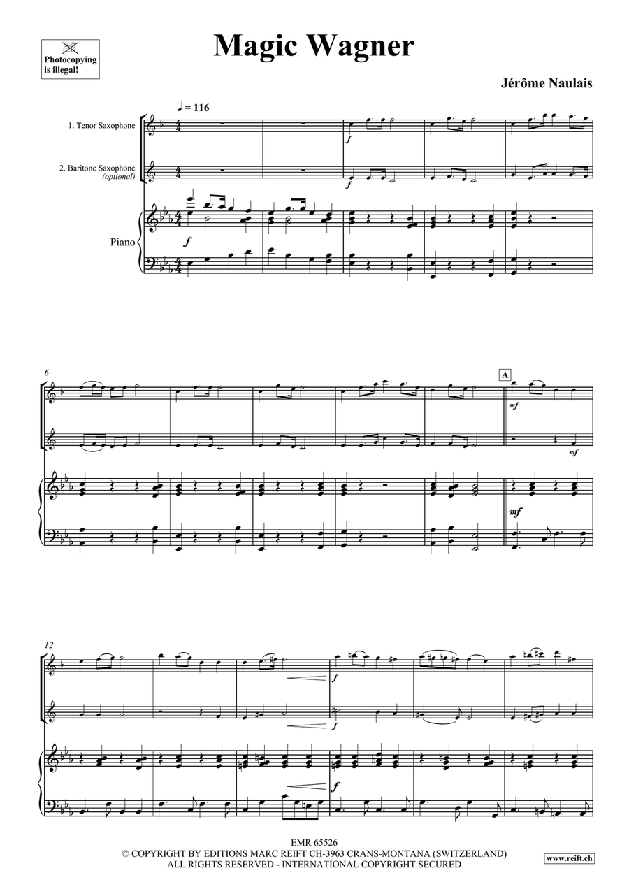 Magic Wagner Magic Wagner Tenor Saxophone scores gallery preview page 4