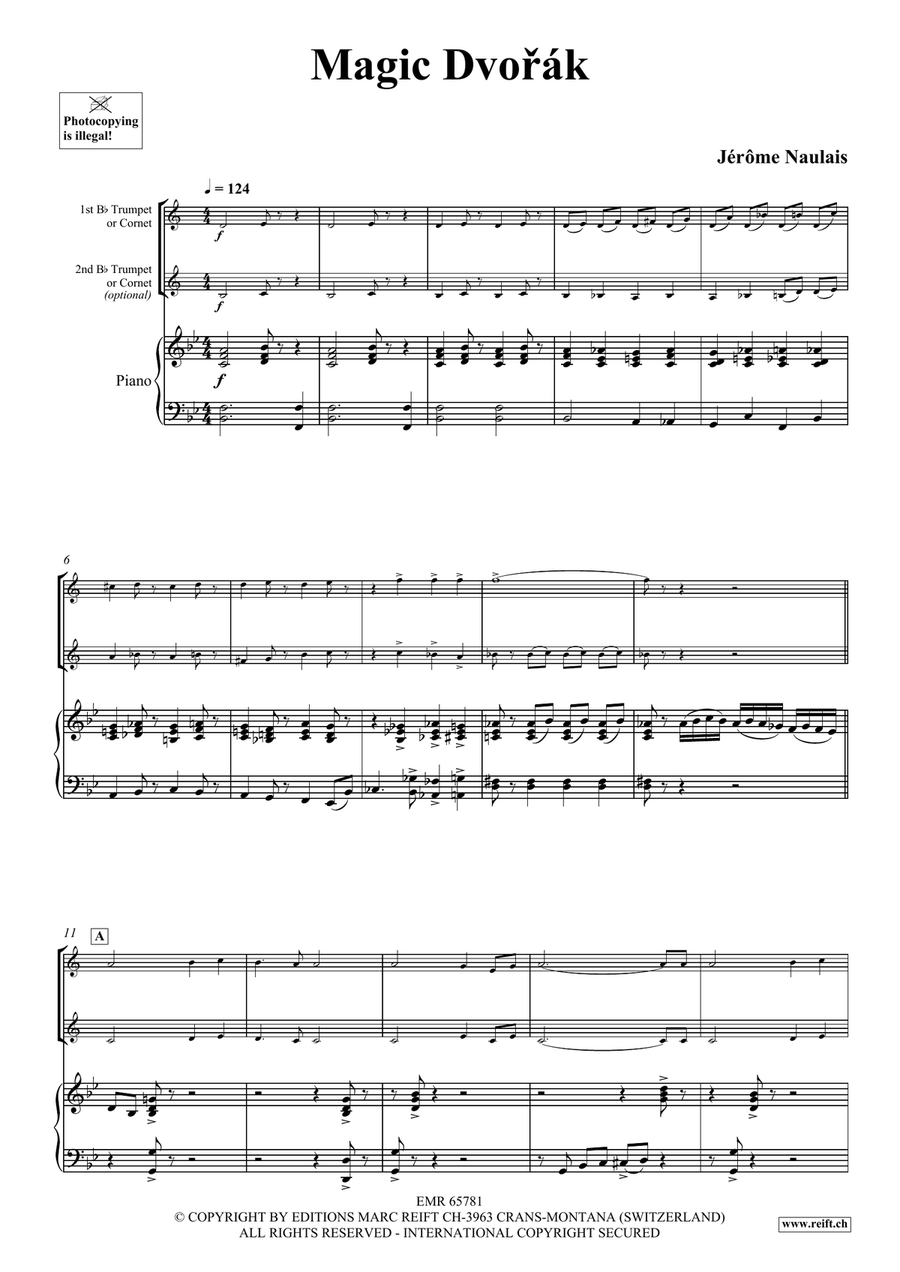 Magic Dvorak Magic Dvorak Trumpet Duet scores gallery preview page 4