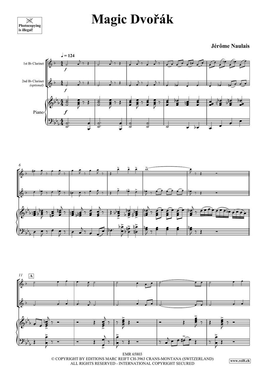 Magic Dvorak Magic Dvorak Clarinet Duet scores gallery preview page 4