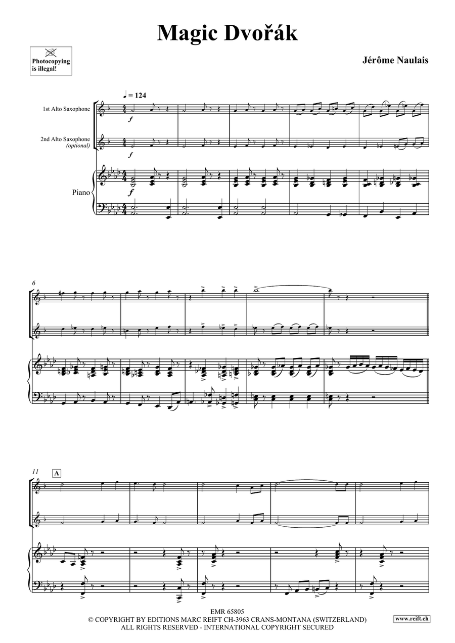 Magic Dvorak Magic Dvorak Alto Saxophone scores gallery preview page 4