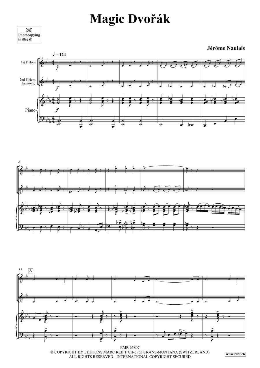 Magic Dvorak Magic Dvorak Horn scores gallery preview page 4