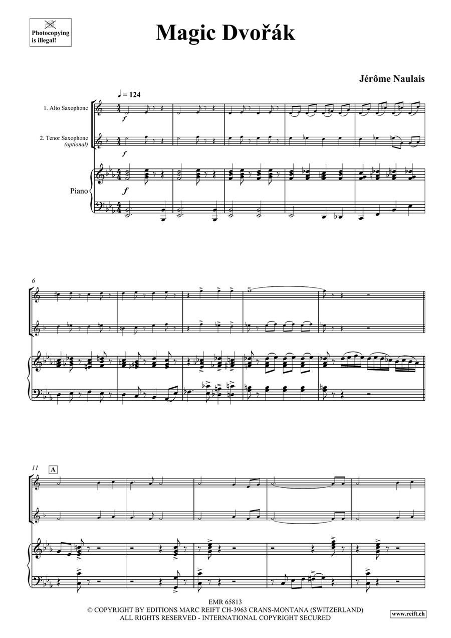 Magic Dvorak Magic Dvorak Tenor Saxophone scores gallery preview page 4