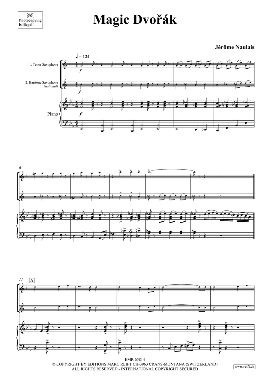Magic Dvorak Magic Dvorak Tenor Saxophone scores gallery preview page 4