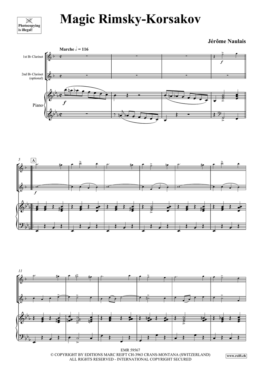 Magic Rimsky-Korsakov Magic Rimsky-Korsakov Clarinet Duet scores gallery preview page 4