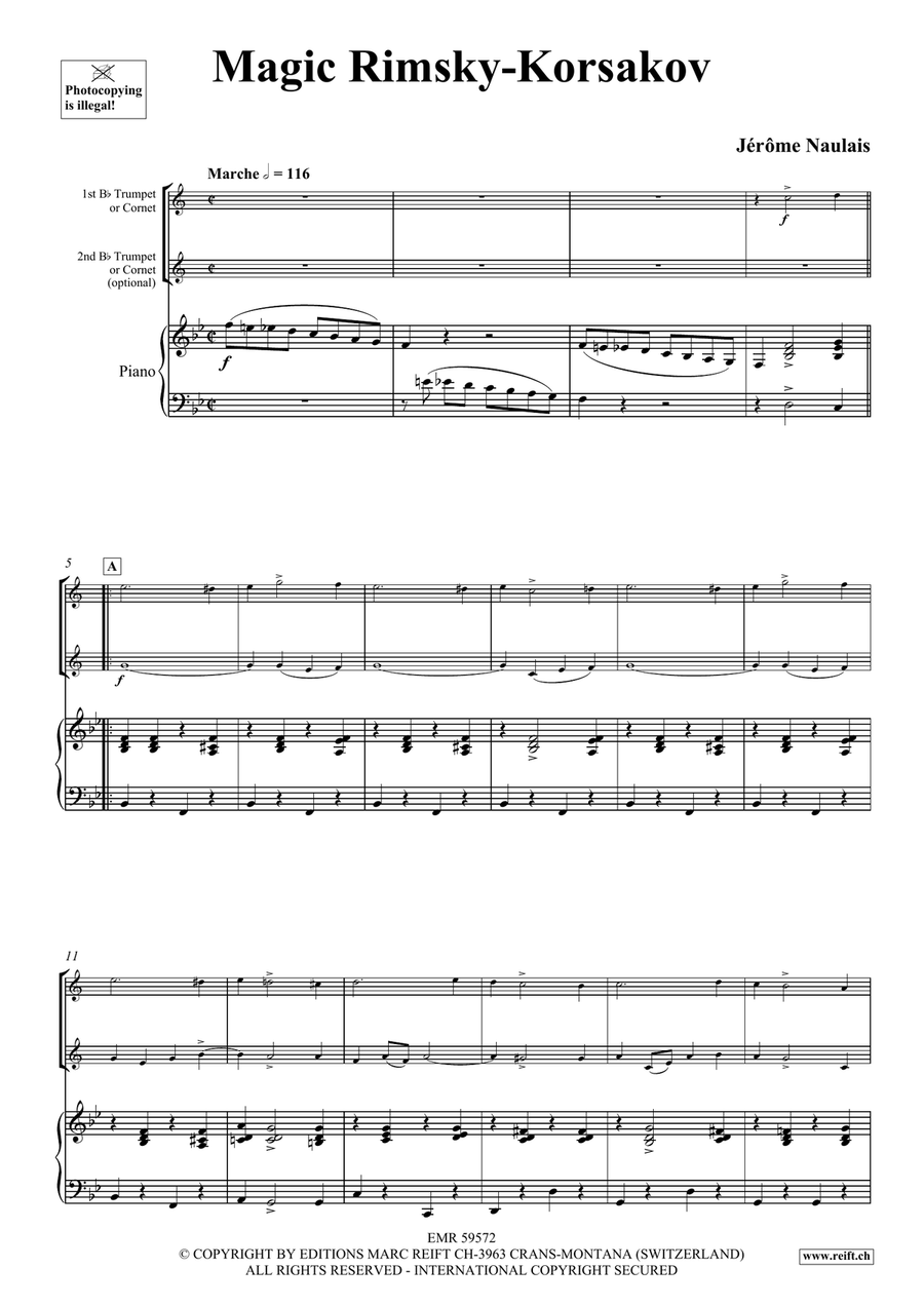 Magic Rimsky-Korsakov Magic Rimsky-Korsakov Trumpet Duet scores gallery preview page 4
