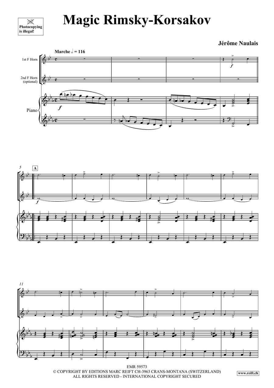 Magic Rimsky-Korsakov Magic Rimsky-Korsakov Horn scores gallery preview page 4