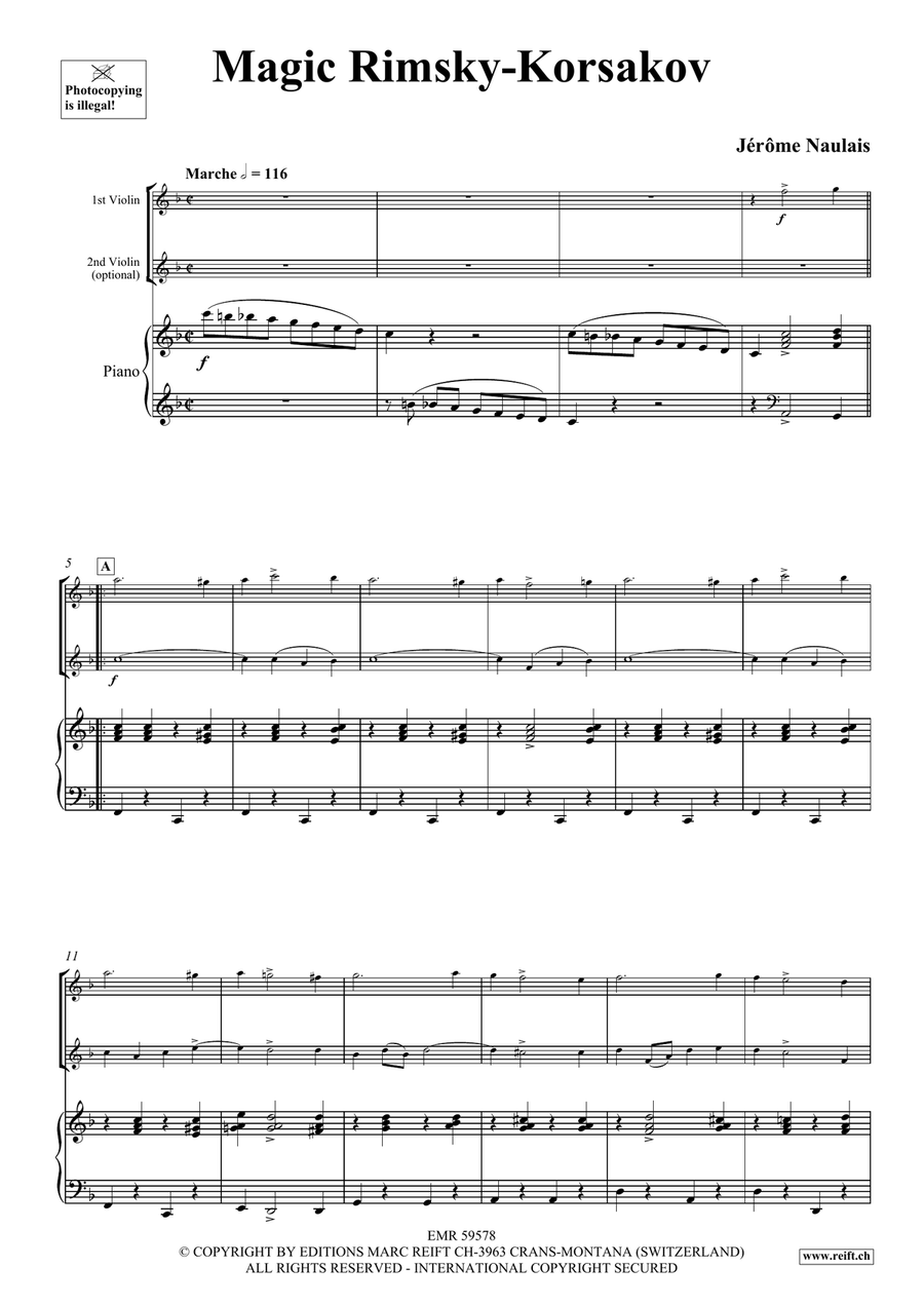 Magic Rimsky-Korsakov Magic Rimsky-Korsakov Violin scores gallery preview page 4