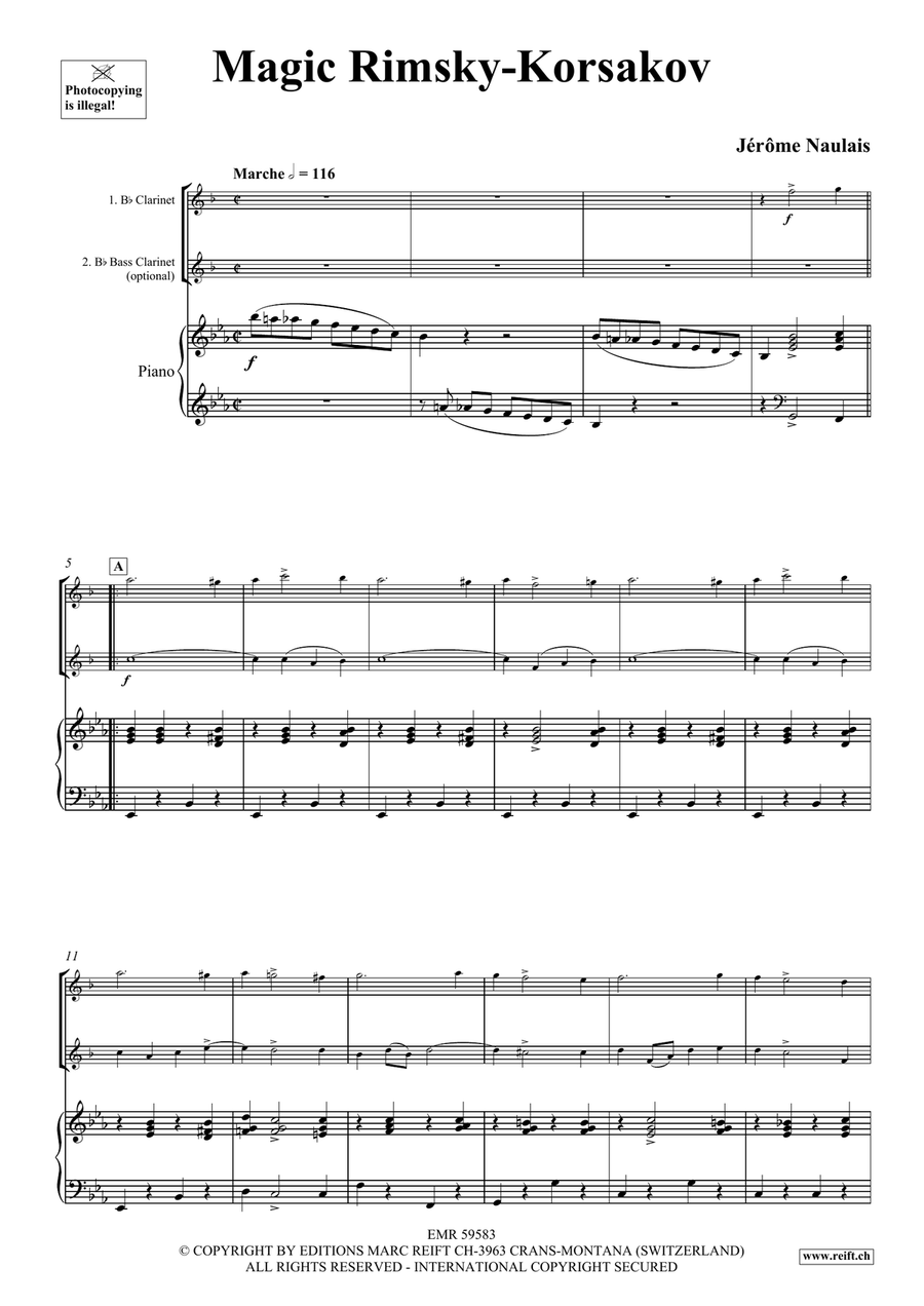 Magic Rimsky-Korsakov Magic Rimsky-Korsakov Bass Clarinet scores gallery preview page 4