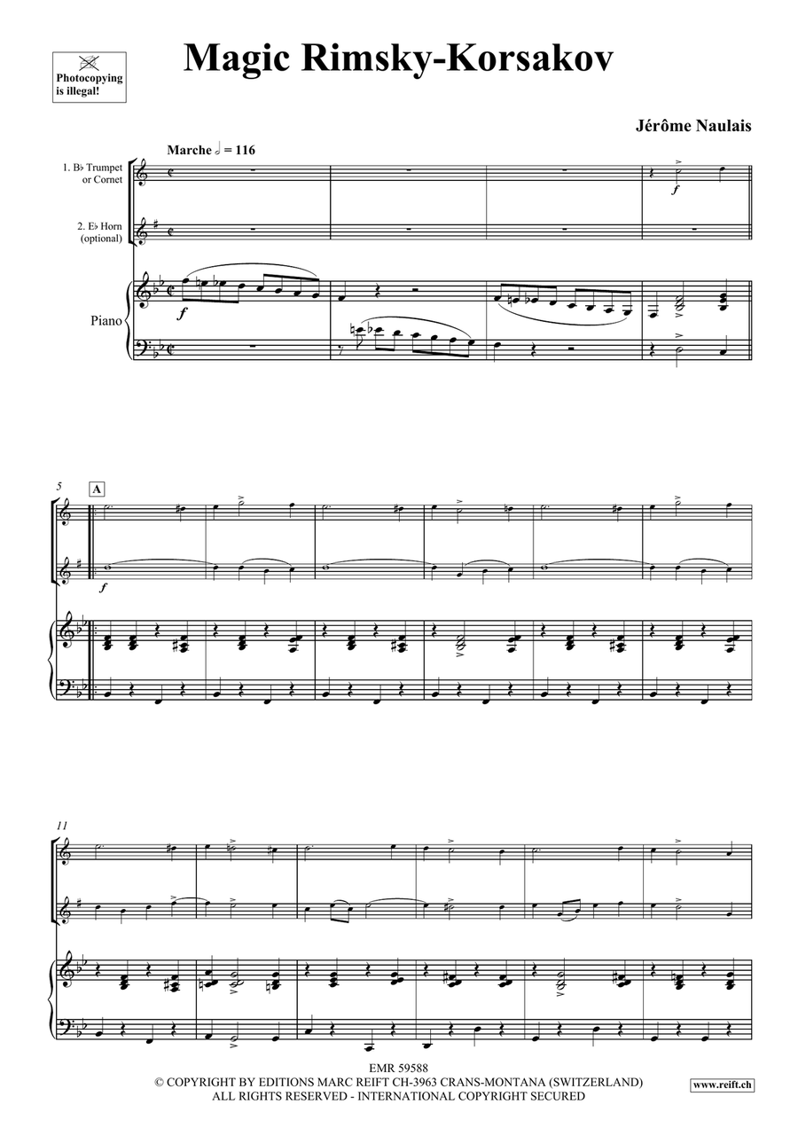 Magic Rimsky-Korsakov Magic Rimsky-Korsakov Cornet scores gallery preview page 4