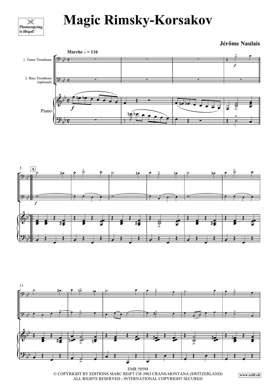 Magic Rimsky-Korsakov Magic Rimsky-Korsakov Trombone scores gallery preview page 4