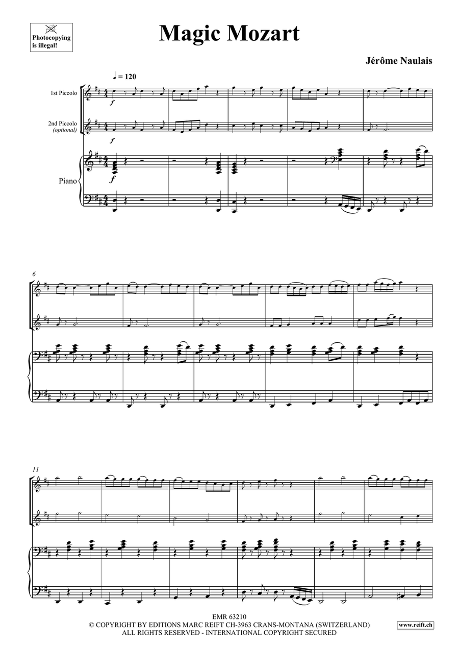 Magic Mozart Magic Mozart Piccolo scores gallery preview page 4