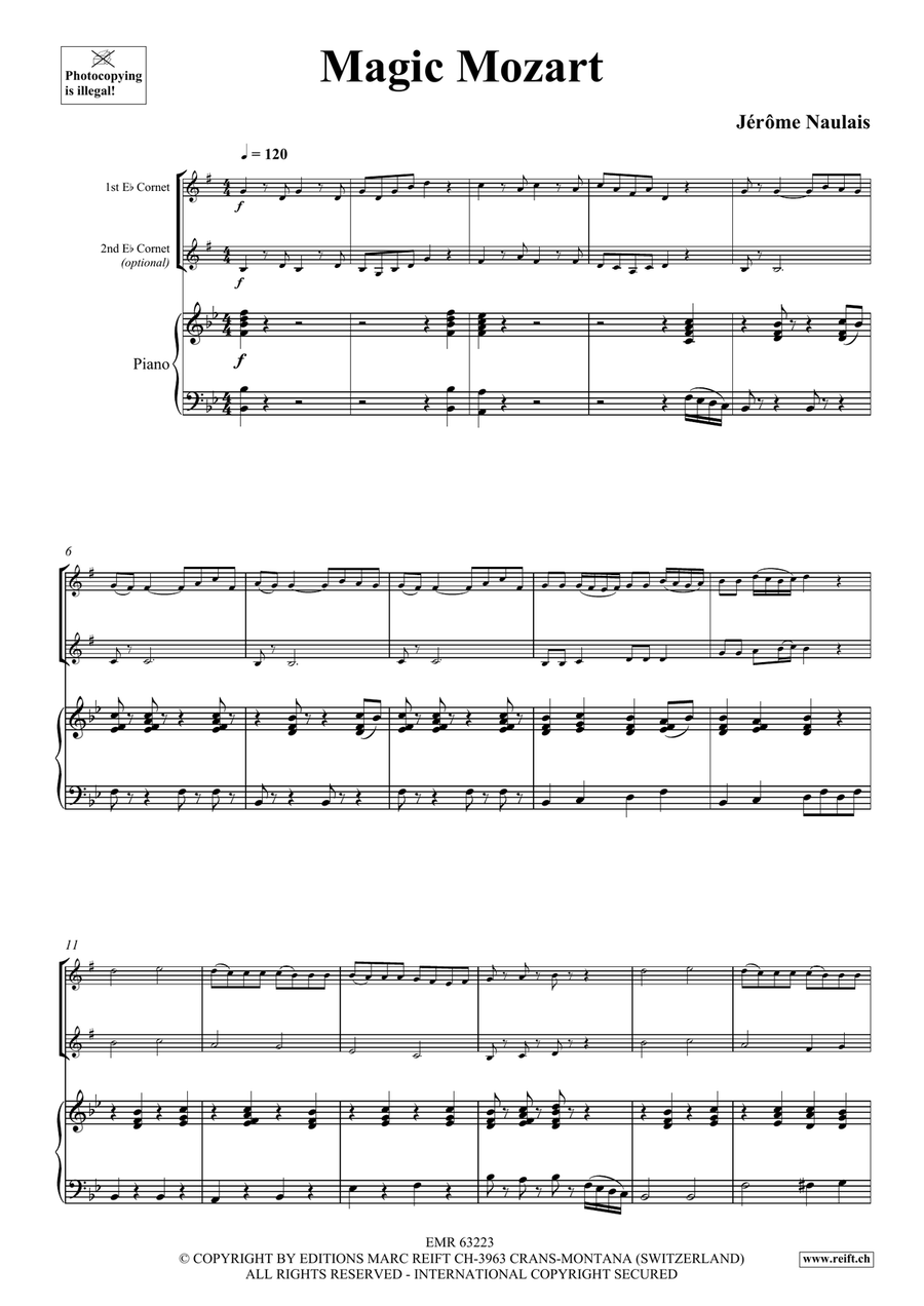 Magic Mozart Magic Mozart Cornet scores gallery preview page 4