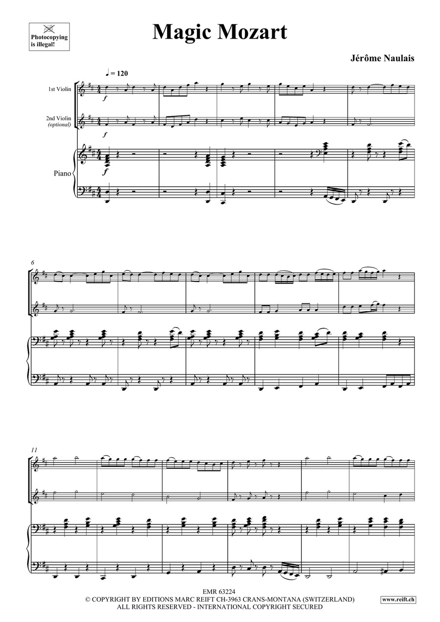 Magic Mozart Magic Mozart Violin scores gallery preview page 4