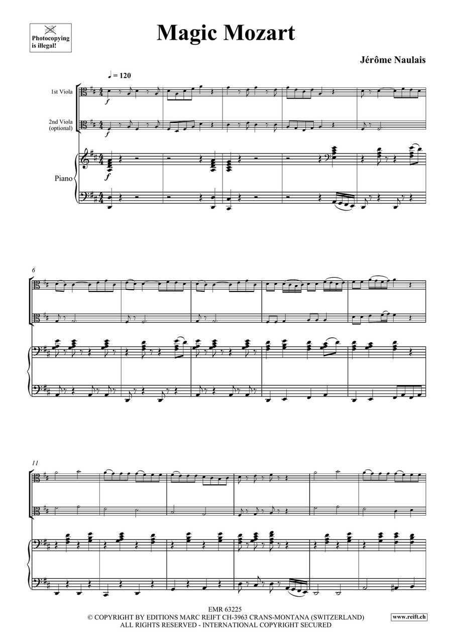 Magic Mozart Magic Mozart Viola scores gallery preview page 4
